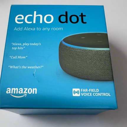 Amazon Echo Dot (3rd Generation) Smart Speaker - Charcoal, New