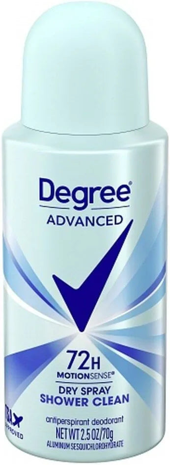 Degree Advanced 72h Motion Sense Dry Spray Shower - Antiperspirant Deodorant 2.5 Oz
