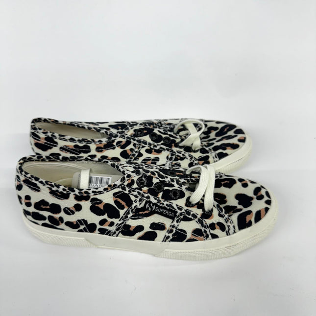 Superga 2750 Light Leopard Print Women's Canvas Trainers, New, No Box, Size 5