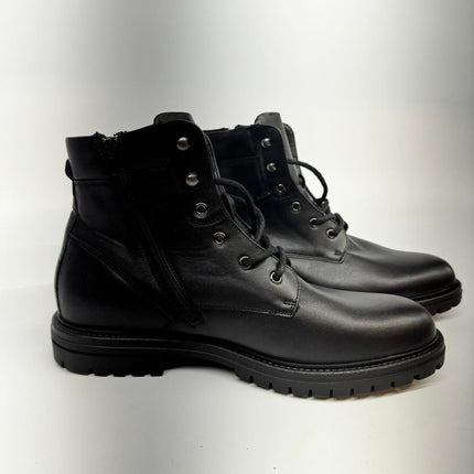 Abound Men's Brandon Lug Sole Combat Boot, New No Box, Black, Size 11.5