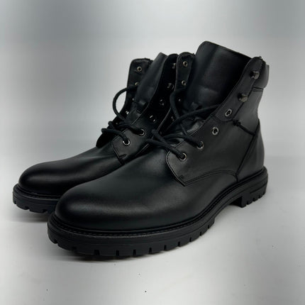 Abound Men's Brandon Lug Sole Combat Boot, New No Box, Black, Size 11.5