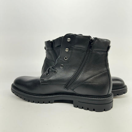 Abound Men's Brandon Lug Sole Combat Boot, New No Box, Black, Size 11.5