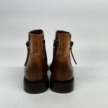 Franco Sarto Halford Booties - Brown, New with Imperfection, No Box, Size 5M