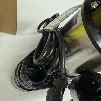 Barracuda 1 HP Cast Iron Sump Pump Side Discharge Vertical Float – Open Box, Broken Leg
