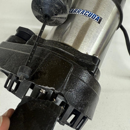 Barracuda 1 HP Cast Iron Sump Pump Side Discharge Vertical Float – Open Box, Broken Leg