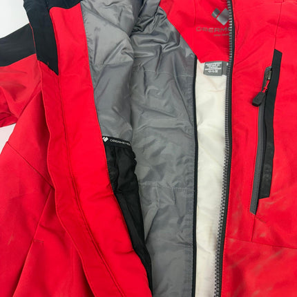 Obermeyer Men's Red Ski Jacket with Hood Brakelight Size S – New with Imperfections