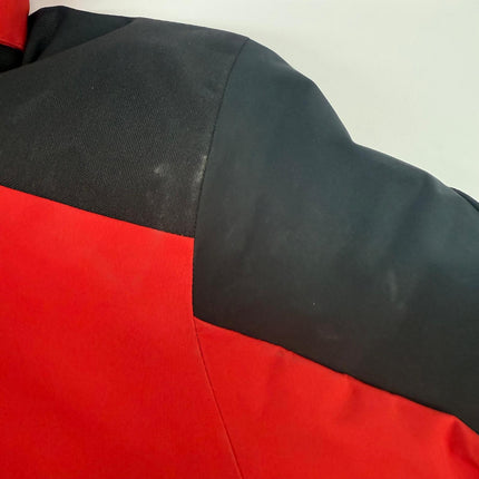 Obermeyer Men's Red Ski Jacket with Hood Brakelight Size S – New with Imperfections