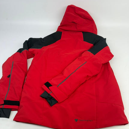 Obermeyer Men's Red Ski Jacket with Hood Brakelight Size S – New with Imperfections