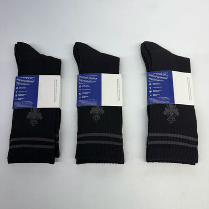 Bombas Mens Honeycomb Mid Calf Socks Black Size Large (9.5-13) – Donation Purposes Only