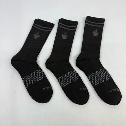 Bombas Mens Honeycomb Mid Calf Socks Black Size Large (9.5-13) – Donation Purposes Only
