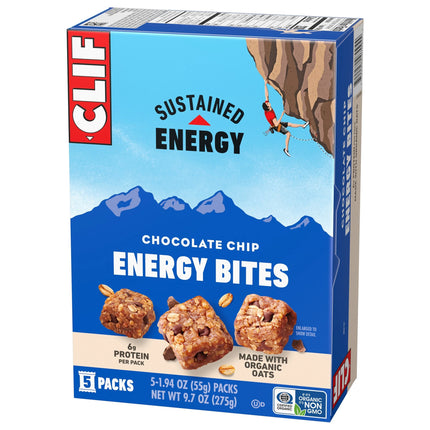 CLIF Bar Chocolate Chip Energy Bites 5-pack box (Nov 22, 2026)