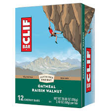 12-count box of Clif Bar Oatmeal Raisin Walnut Energy Bars (Jan 23, 2027)