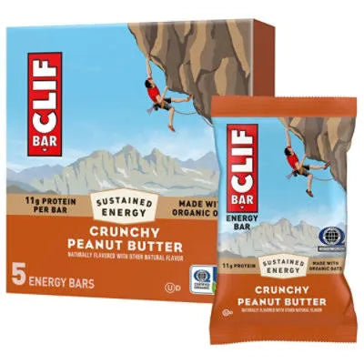 5 CT Clif Bar Crunchy Peanut Butter Energy Bars (Jan 29, 2027)