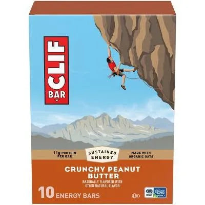 10CT Clif Bar Crunchy Peanut Butter Energy Bars (May 15, 2027)