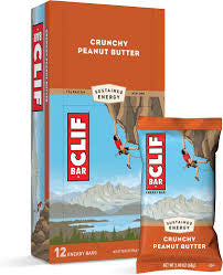 Clif Bar Crunchy Peanut Butter Energy Bars 11g Protein. 12 CT.