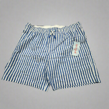 Cat & Jack Boys’ XL (14) Husky Blue Striped Pull-On Shorts - New