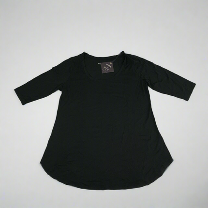 Ava & Viv Black 3/4 Sleeve Tunic - New