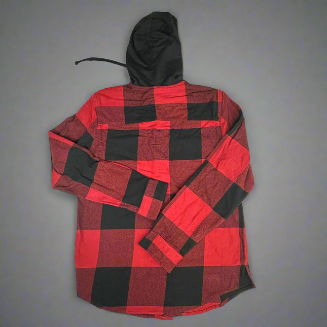 Original Use Men’s Hooded Flannel Shirt Jacket - New - Size XS