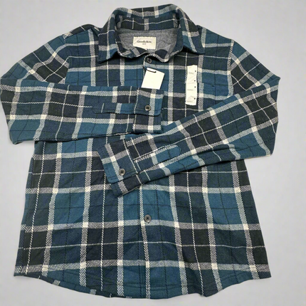 Goodfellow & Co Men’s Blue Plaid Long-Sleeve Shirt - New, Size M