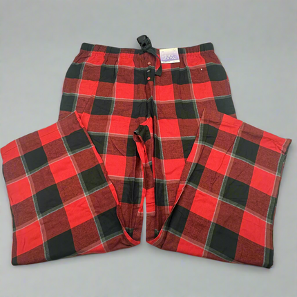 Stars Above Women’s Red and Black Plaid Pajama Pants, New Size (XL,XXL)