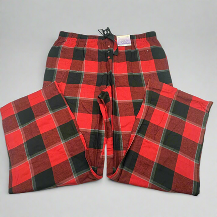 Stars Above Women’s Red and Black Plaid Pajama Pants, New Size (XL,XXL)