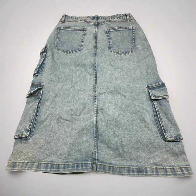 Wild Fable Women’s Denim Cargo Skirt, Size L, New Without Tags