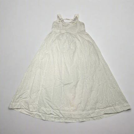A New Day Women’s White Eyelet Midi Dress - New Without Tags - Size M (Minor easy-to-clean dust marks)