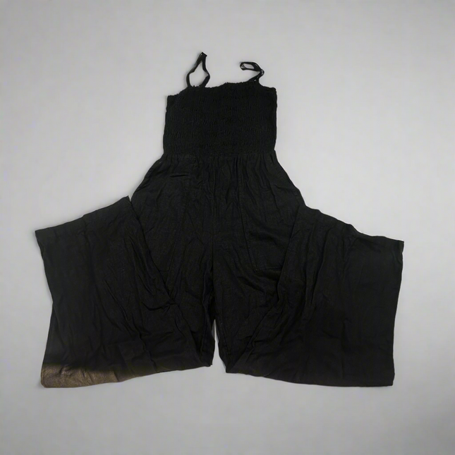 Universal Thread Black Smocked Jumpsuit Size XS - New