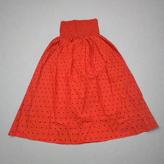 A New Day Women’s Red Polka Dot Midi Skirt, Size M, New