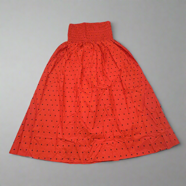 A New Day Women’s Red Polka Dot Midi Skirt, Size M, New