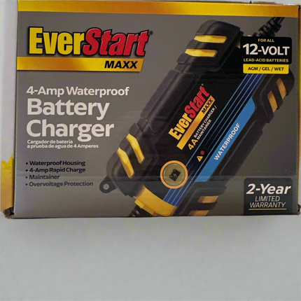 EverStart Maxx 4A Waterproof Battery Charger & Maintainer - New