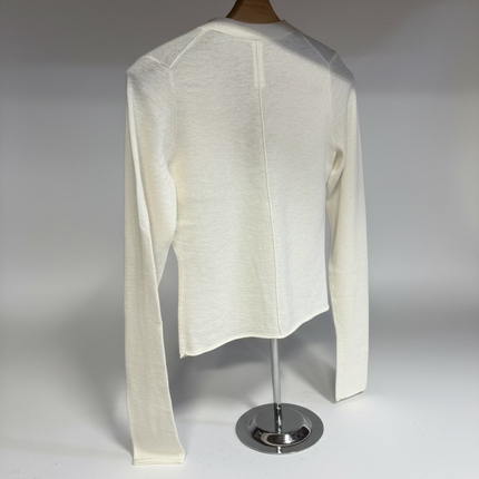 SKIMS Featherweight Cashmere Cardigan Pearl White Size S New