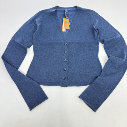 SKIMS Featherweight Cashmere Cardigan Navy Blue Size XS - New
