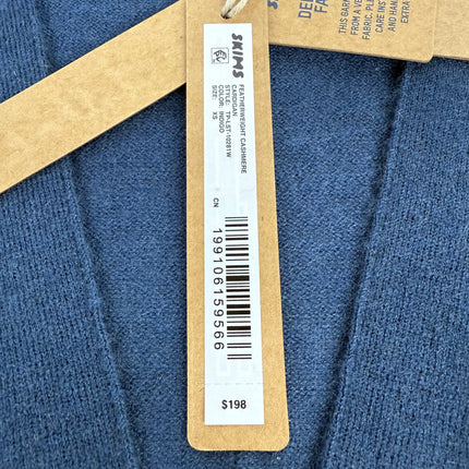 SKIMS Featherweight Cashmere Cardigan Navy Blue Size XS - New