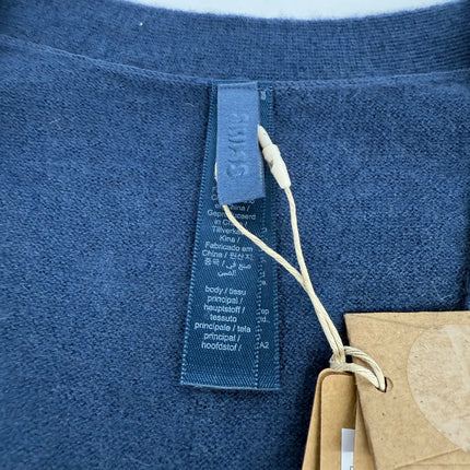 SKIMS Featherweight Cashmere Cardigan Navy Blue Indigo Size M New