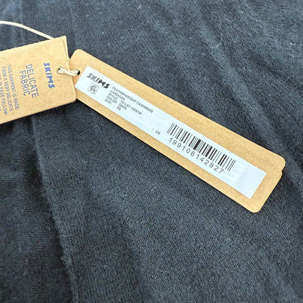 SKIMS Featherweight Cashmere Cardigan Onyx Black Size XS New