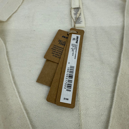 SKIMS Featherweight Cashmere Cardigan Pearl White Size 2X New