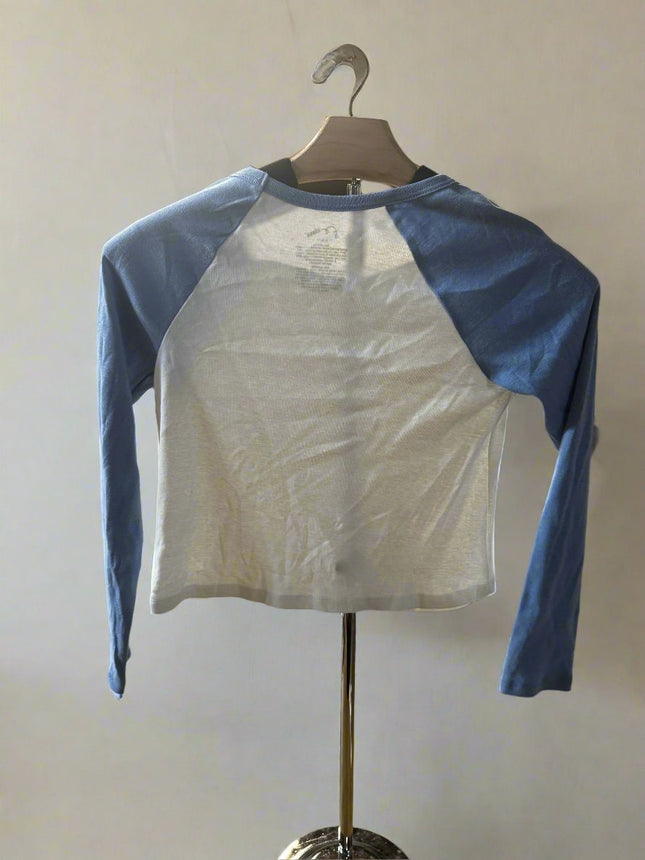 Kids' Blue and White Long Sleeve Shirt - Art Class, New, Size 6-7