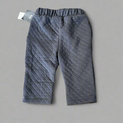 Grayson Mini Grey Waffle Pants Boys, New- 12M