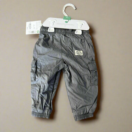 Little Planet by Carter's Baby Boys  Gray Cargo Jogger Pants, New- 9M