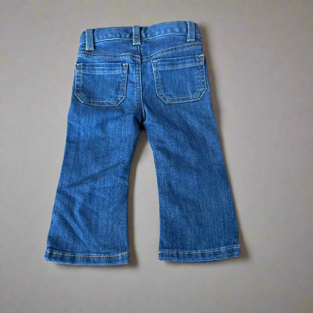 Boys' Stretch Flare Jeans - Cat & Jack™ Blue, New- 18M