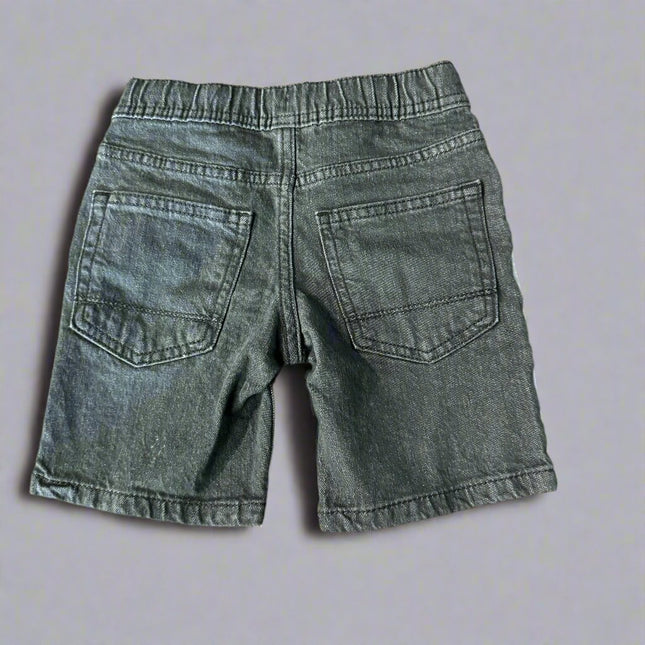 Boys' Army Green Stretch Pull-On Denim Shorts - Cat & Jack™, New- 3T