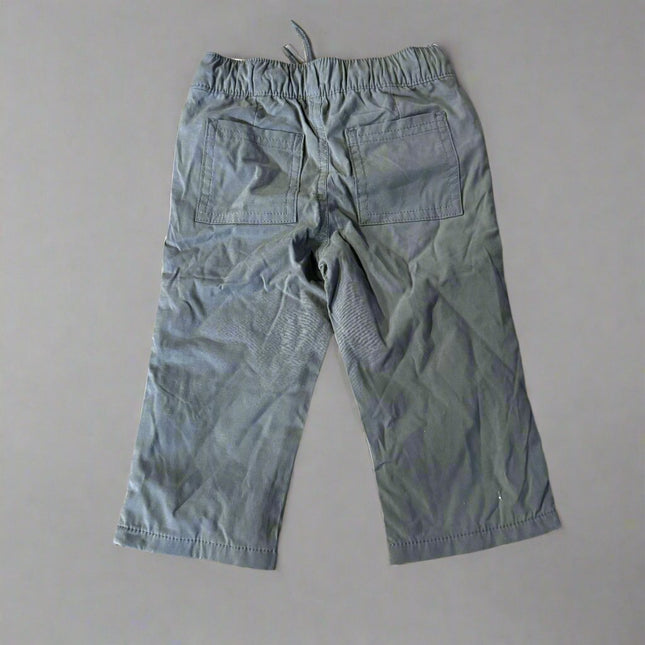 Toddler Boys' Gray Pull-On Cargo Pants Stretch - Cat & Jack™, New- 12M