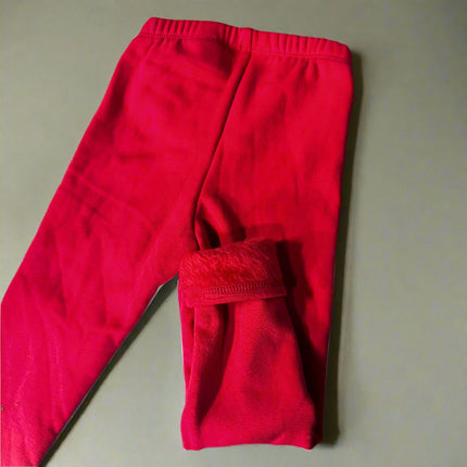 Unisex Fleece-Lined Red Legging Pants - Cat & Jack™, New - 3T