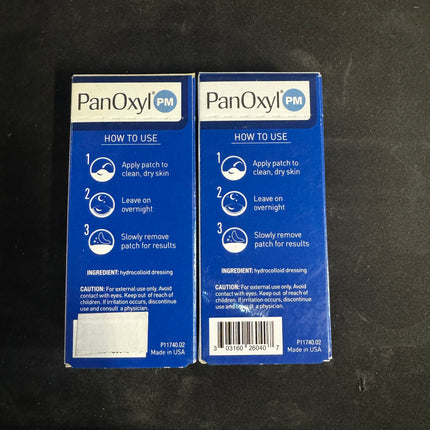 PanOxyl PM Overnight Spot Patches, Advanced Hydrocolloid Healing Technology, Fragrance-Free, 2 Pack, New