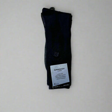 Perry Ellis 3-Pack Soft Luxury Bamboo Socks, New- Size 7-12