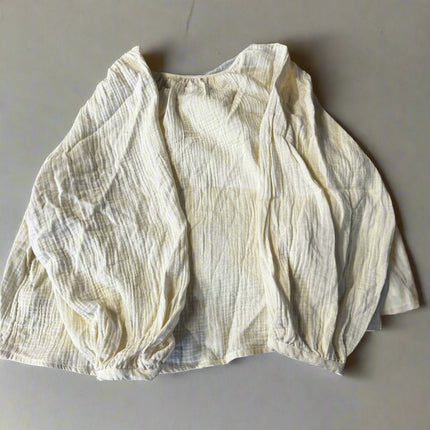 Women's 3/4 Sleeve Blouse - Universal Thread, New Without Tags - Off White, Size L