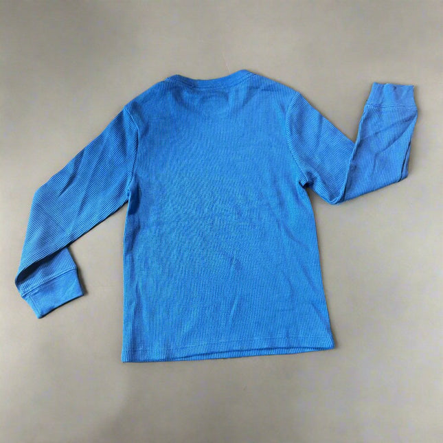 Boys' Thermal Waffle Shirt - Cat & Jack™, New, Blue, Size- 4