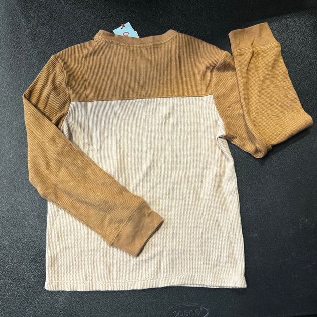 Boys' Long Sleeve Thermal Shirt - Cat & Jack™, New, Light Brown, Size 6