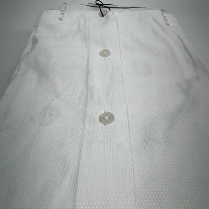 Sherman Men's Teardrop Dobby Slim Fit Dress Shirt, White, New with Imperfection, Size S (32/33)